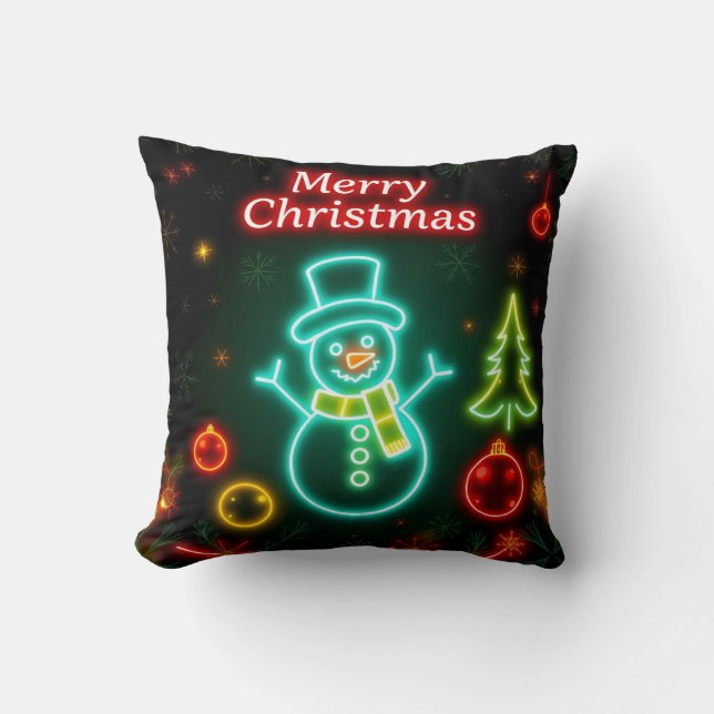 Weihnachten Neon Popular Holiday Collection Kissen (Vorderseite)