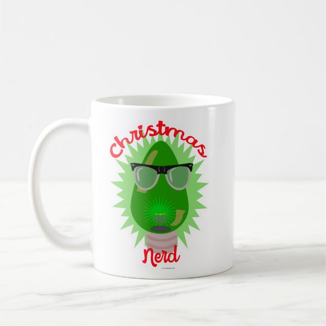 Weihnachten Nerd Weihnachten Lightbulb Epischer Sp Kaffeetasse (Links)