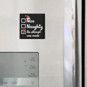 Weihnachten Nett Böser Versuch Wurde Gemacht Xmas Magnet