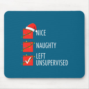 Weihnachten Nett Unartig Allein Gelassen Unartig O Mousepad