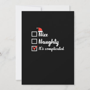 Weihnachten Nett Unartig Es ist kompliziert