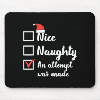 Weihnachten Nett Unartig Versuch Wurde Gemacht Xma Mousepad