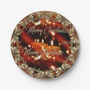 Weihnachten/neue Jahre Party-Teller- Pappteller