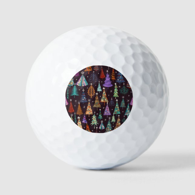 Weihnachten - Neues Jahr Golfball (Vorderseite)