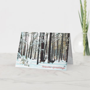 Weihnachten, Neues Jahr, Urlaub - Hirsch Feiertagskarte