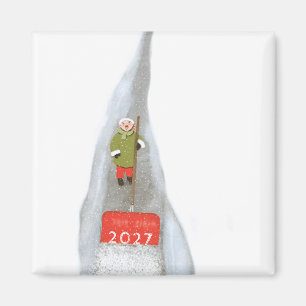 Weihnachten Neujahrstag Magnet