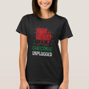 Weihnachten nicht angeschlossen Digital Detox Fami T-Shirt