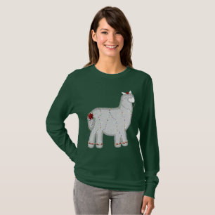 Weihnachten Niedlich Alpaca Feliz Navidad T-Shirt