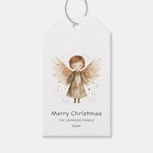 Weihnachten Niedlich Beige Boho Baby Angel Geschenkanhänger