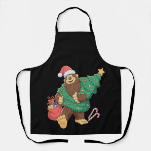 Weihnachten Niedlich Bigfoot Sasquatch Weihnachten Schürze