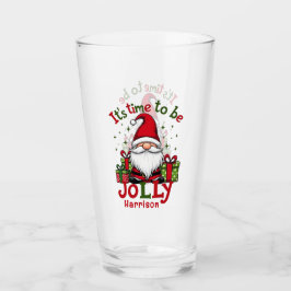 Weihnachten Niedlich Jolly Santa Personalisiert Na Glas