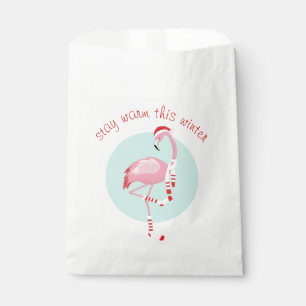 Weihnachten Niedlich Pink Flamingo Geschenktütchen