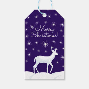 Weihnachten Niedlich Reindeer Snow Night Star Sky Geschenkanhänger