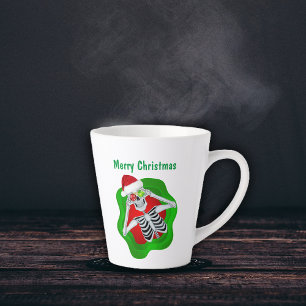 Weihnachten Niedlich Skelett Ornamente Augen im Sp Milchtasse