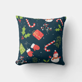 Weihnachten Niedlich Snowman Holiday Pattern Kissen