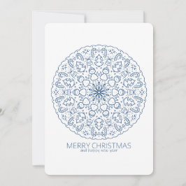 Weihnachten Niedlich Snowmen Hand Drawn Mandala