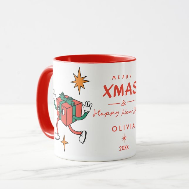 Weihnachten Niedlich Tasse (Vorderseite Links)