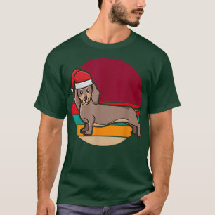 Weihnachten Niedliche Dackel Wurst Hund Welpen tra T-Shirt