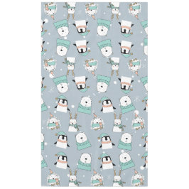 Weihnachten Niedliche moderne Tiere Tischdecke