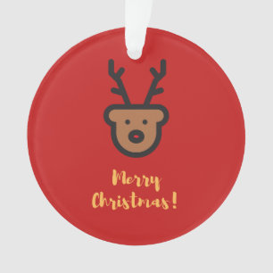 Weihnachten, Niedliche Rentiere Ornament