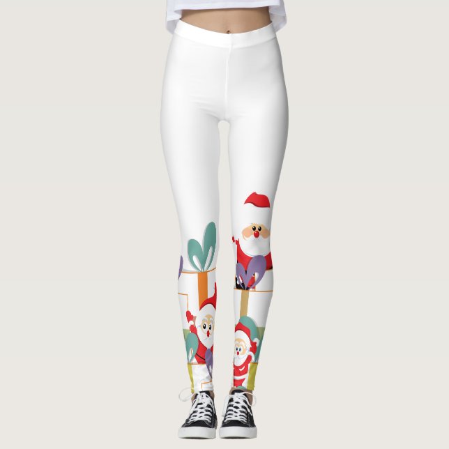 Weihnachten Niedliche Weihnachtsgeschenke Leggings (Vorderseite)