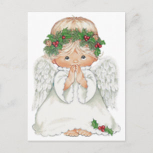 Weihnachten Niedlicher Baby Angel Gebet Postkarte
