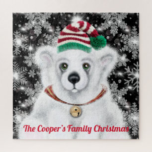 Weihnachten niedlicher Eisbärenkuchen, Weihbärchen Puzzle