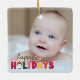 Weihnachten niedlicher, moderner Urlaub Keramikornament