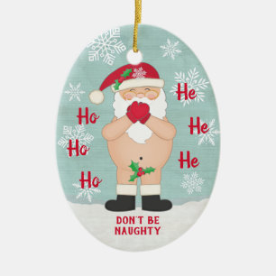 Weihnachten Niedlicher Weihnachtsmann Keramik Ornament