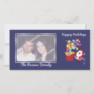 Weihnachten niedlicher Weihnachtsmann und Geschenk