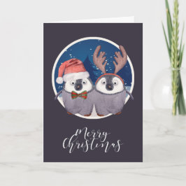 Weihnachten Niedlicher Weihnachtsmann und Reindeer