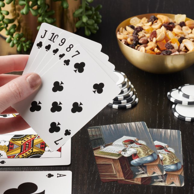 Weihnachten, Nikolaus Naughty oder Nizza Spielkarten (In Situ)