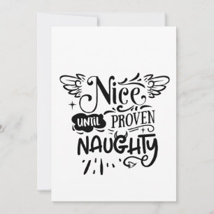 Weihnachten Nizza bis zum Beweis Naughty Funny San Dankeskarte