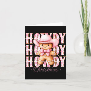 Weihnachten Nk Lebkuchen Cowboy Cowgirl Howdy West Karte