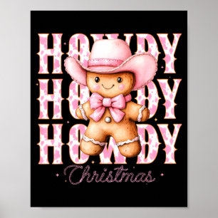 Weihnachten Nk Lebkuchen Cowboy Cowgirl Howdy West Poster