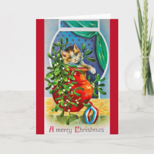 Weihnachten, Noel Kitten Karte