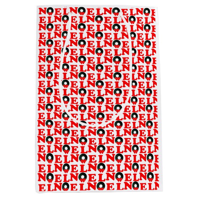WEIHNACHTEN NOEL MITTLERE GESCHENKTÜTE (Vorderseite)