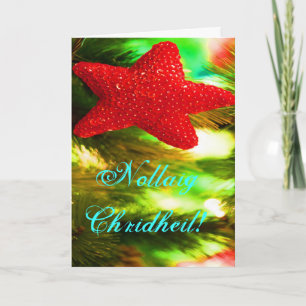 Weihnachten Nollaig Chridheil Red Star Weihnachtsk