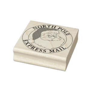 Weihnachten Nordpol-Express-Post Santa Gummistempel