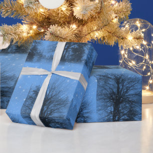 Weihnachten, Nordstern, Winter, Schnee Geschenkpapier