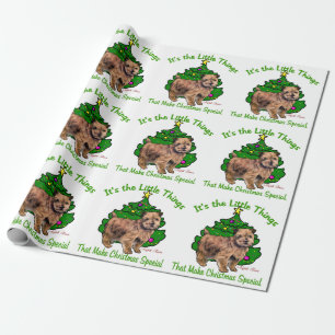 Weihnachten Norfolks Terrier Geschenkpapier