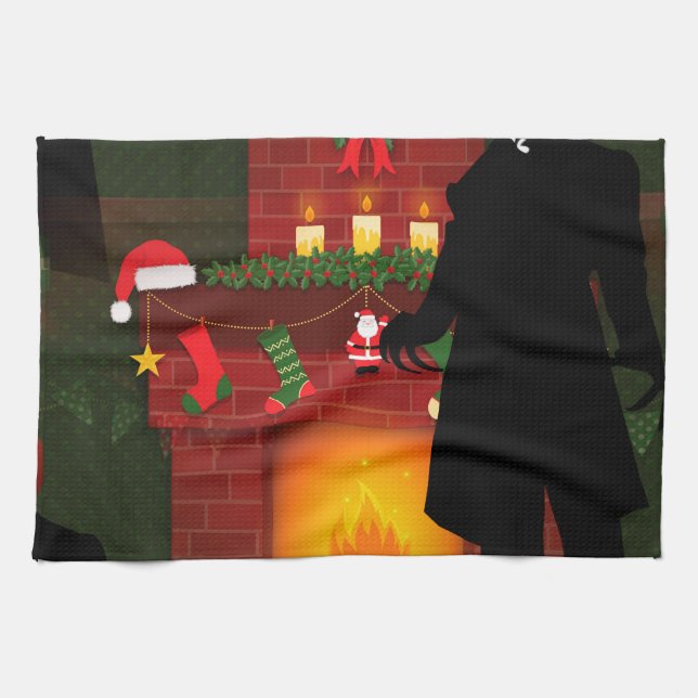 Weihnachten nosferatu geschirrtuch (Horizontal)