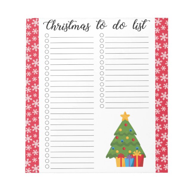 Weihnachten Notizblock (Vorderseite)