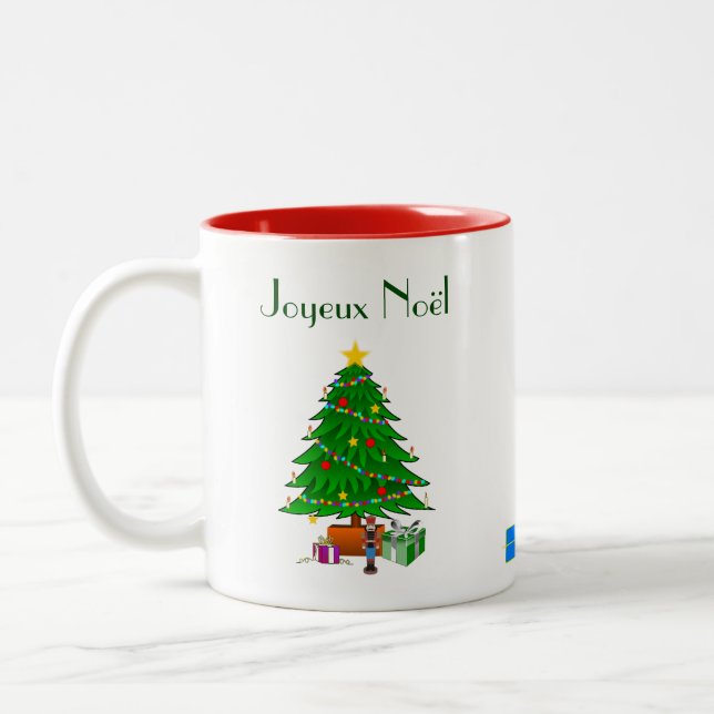 Weihnachten Nutcracker Ballett-Tasse Zweifarbige Tasse (Links)