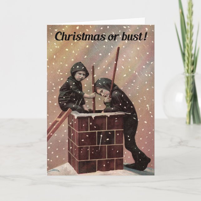 Weihnachten oder Bust, Boy Chimney Sweep Antique F (Vorderseite)