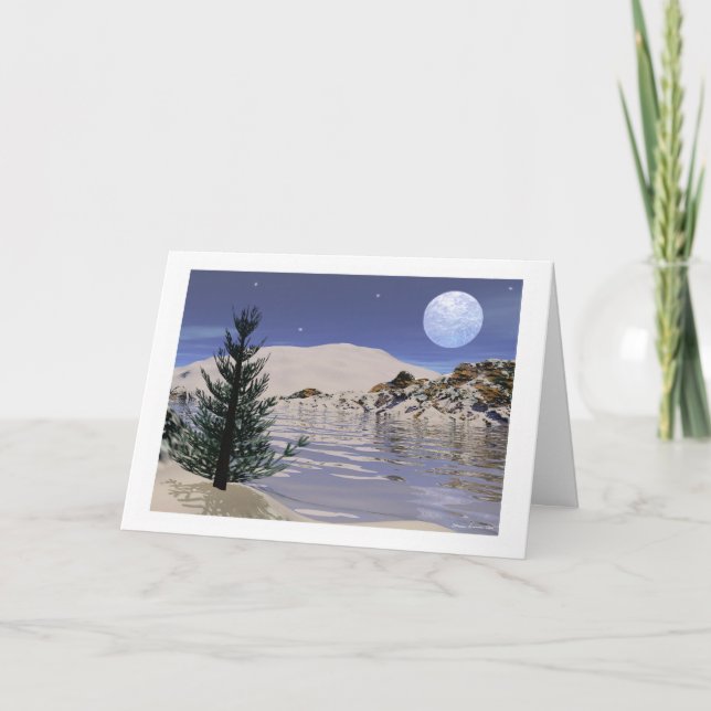 Weihnachten oder Solstice-Karte - "Solstice-Segnun (Vorderseite)