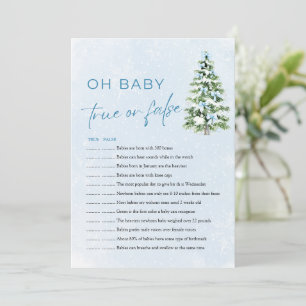 Weihnachten Oh Baby Wahr oder Falsch Baby Shower S Einladung