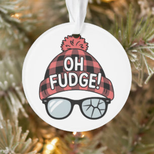 Weihnachten Oh Fudge Xmas Urlaub Lustiger Urlaub  Ornament