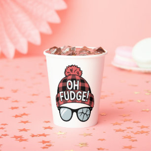 Weihnachten Oh Fudge Xmas Urlaub Lustiger Urlaub Pappbecher