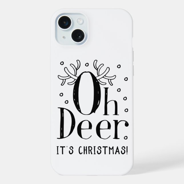 Weihnachten Oh Hirsch iPhone 15 plus Hülle (Rückseite)
